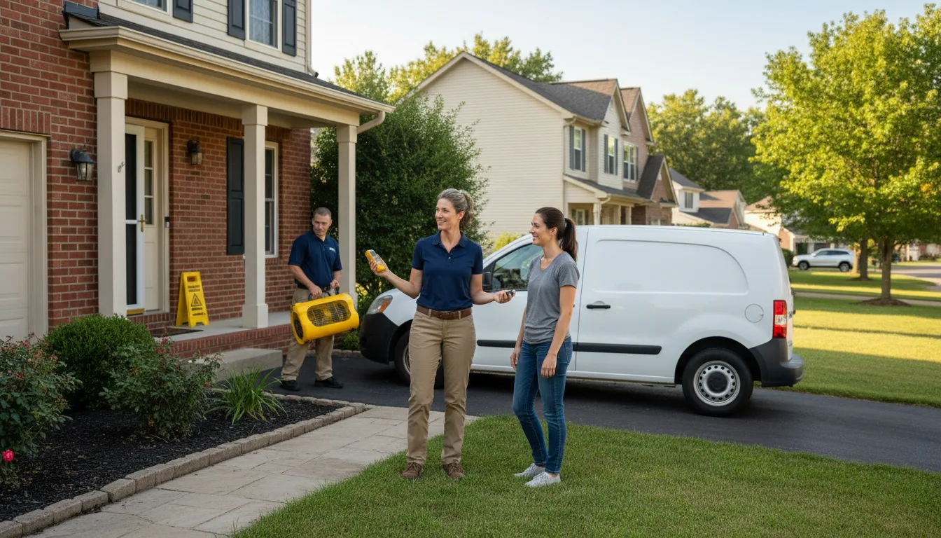 Residential water damage restoration in Youngsville, LA